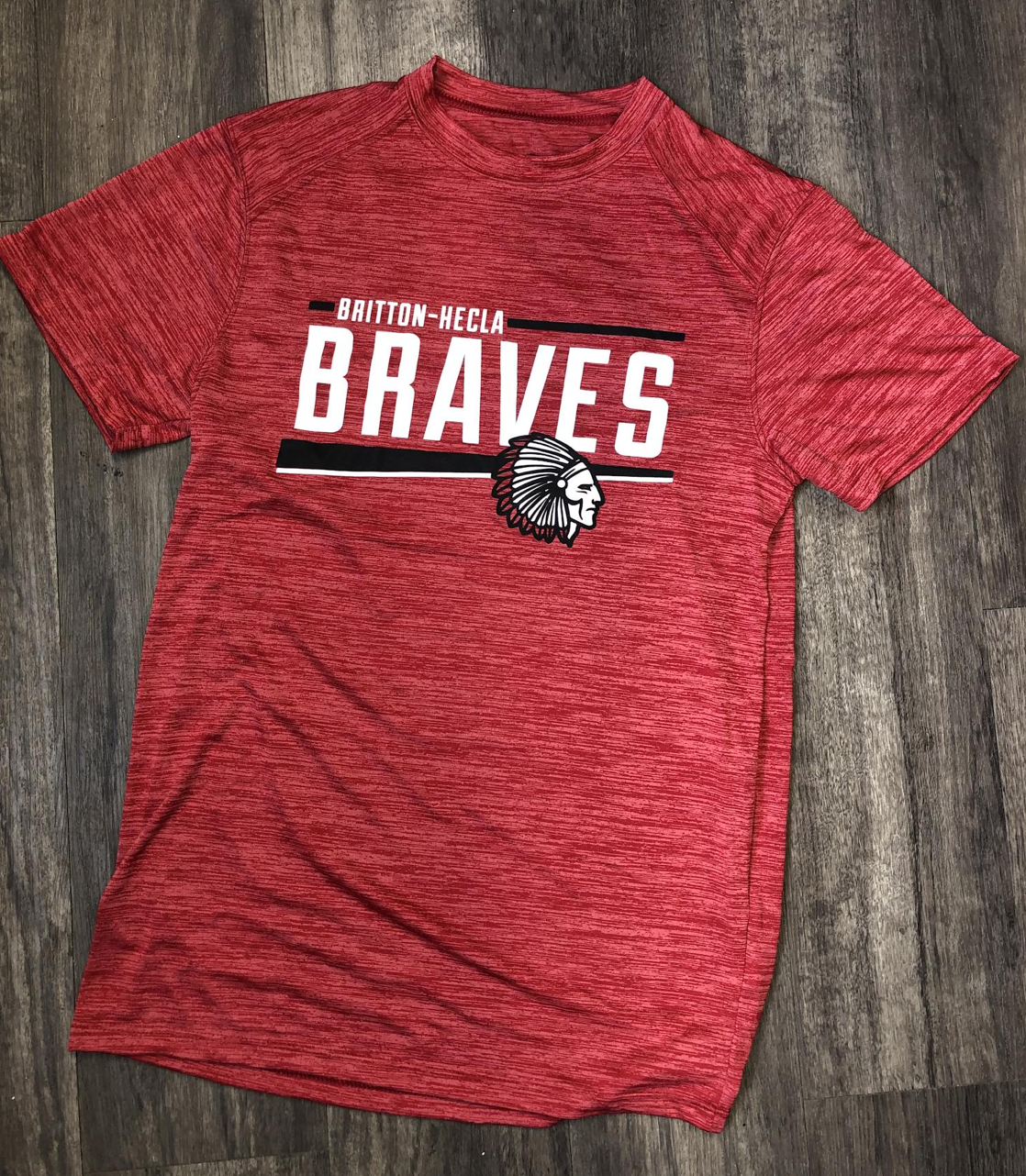 Youth Braves Dk Heather T-Shirt – hh design