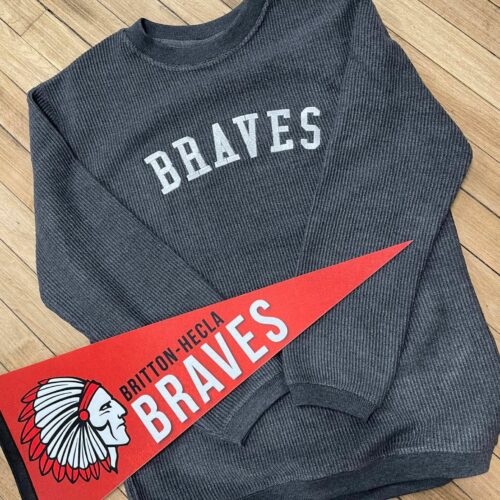 Braves Ribbed Crewneck Sweater