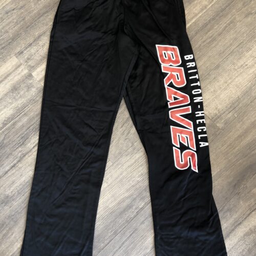 Adult Sport-Tek Black Braves Sweatpants