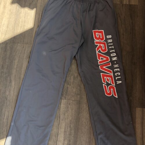 Sport-Tek Gray Braves Sweatpants