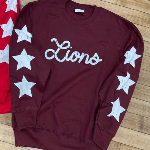 Youth Lions Star Crewneck