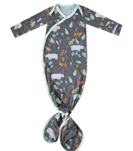 Newborn Knotted Gown - Bengal